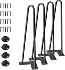 Smartstandard 16" Hairpin Furniture Legs, Metal Home Diy Projects For Nightstand New. Price: $29.07.