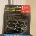 Crawford Zinc Plated Black/silver Steel 0.5 In. Peg Hooks 8 Pcs New. Price: $7.99.