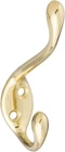 National Hardware N248-245 Brass Finish Heavy Duty Garment Robe Hat Hook New. Price: $12.00.