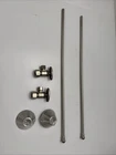 Signature Hardware Bath Supply Kit W/5/8" Od X 3/8" Angle Stop - Br. Nickel Open. Price: $50.00.