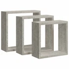 Set Of 3 Contemporary Wall Cube Shelves In Different Colors Vidaxl New. Price: $43.99.