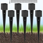 Tayory Pcs 4X4 Fence Post Anchor Ground Spike 32ACTUAL 3.6X3.6 Heavy Duty New. Price: $120.67.