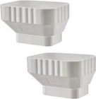 Vyh 3X4 To 2X3 Gutter Downspout, Adapter (white Pack) New. Price: $26.58.