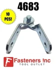 (qty 10) Hole Adjustable Hinges For Unistrut Channel & B-line #4683 P1354 New. Price: $144.90.