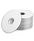 Bates- Stainless Steel Washers, 1/2" X 2", 20 Pcs, Large Fender, New. Price: $13.20.