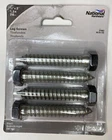 (4) Lag Bolt Screws 1/2 3 Hex Head Black National Hardware Zinc Plated Steel Brand. Price: $11.99.