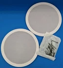2 Reliable Hardware 8-3/8" Round White Surface Mount Speaker Covers W/ Screws Open. Price: $29.27.