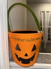 My First Halloween Basket, Pumpkin Trick Or Treat Candy Basket/bag Nwt New. Price: $9.96.
