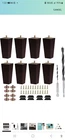 Txcucc Sofa Legs Square Bed Set 8 Dark Brown New. Price: $25.99.