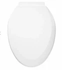 Signature Hardware SHTSEC2000WH Elongated Closed Front Toilet Seat, White Open. Price: $12.00.