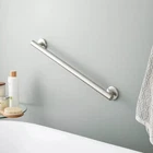Signature Hardware 24" Contemporary Grab Bar Nickel SHGB24CBN - Brushed Open. Price: $40.00.