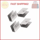 Ldexin 4PCS Adjustable Stainless Steel Glass Clip Clamp Shelf Holder Bracket Sup New. Price: $13.47.