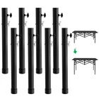 Andorm 8 Pack Folding Leg Extenders Risers For Tables Metal New. Price: $97.86.