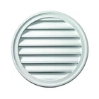 24" Round White Polyurethane Weather Resistant Gable Louver Vent By Fypon. Price: $138.91.