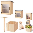 Wonderjune Little Library Box Outdoor Weatherproof Solid Wood Double Book Exc... New. Price: $287.99.