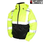 Hi-vis Insulated Safety Bomber Jacket Orange And Lime Road Work High Visibility New. Price: $39.50.