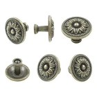 Bivethoi 6 Pcs Antique Flower Drawer Knobs, SHAPE-1.38", Bronze New. Price: $13.83.