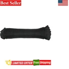 Polyester Rope 1/4 Inch Black 100 Feet Solid Braid Utility Cord Low Stretch New. Price: $36.99.