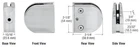 C.r. Laurence Z15306BS Crl Brushed Stainless Z-series Round Type 1-1/2" Radius New. Price: $49.67.