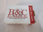 B&c Eagle 7/32" Crown 3/4" Leg 18GA. Galvanized Finish Staples 5,000 Per Box Open. Price: $29.88.