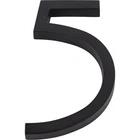 Atlas Homewares Modern Avalon 6 Inch Tall Address House Number '5' Matte Black New. Price: $12.34.