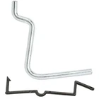 National Hardware N180-007 Peg Hook, 1-3/4 In, 1/4 Opening, Steel, Zinc New. Price: $10.40.