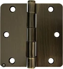 Signature Hardware 3-1/2" Round Steel Door Hinge With Plain BEARING(3)PACK-AB New. Price: $20.00.