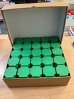 25 Square Silver Eagle Tubes In New Guardhouse Box For Storage Of Rolls. Price: $33.33.