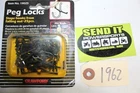 98 Crawford Peg Locks 25PCS Clips 1/4 & 1/8" Board 18025 New. Price: $9.99.