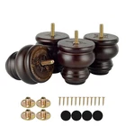 Michanco 3" Furniture Legs Replacement Bun Feet SET/4 Round Wooden M8 Bolt New. Price: $43.66.