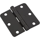National Hardware - V512RC 3" X 1/4" Raidus Door Hinge Inch, Black New. Price: $21.99.