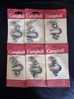 Campbell Lot Of 6 3 Piece, 1/8" Galvanized Wire Rope Clips And Thimbles Set Nos New. Price: $16.00.
