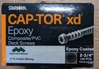 Newtechwood #10 2-3/4" Indian Ebony Epoxy Color Torx Flat Head Deck Screws. Price: $30.00.
