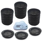 18 Pcs Rubber Grommet 1-1/4""DRILL Hole 1""ID Black Double-sided Round, New. Price: $22.68.