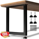 Chicaura 28X24 Inch Black Metal Table Legs Set New. Price: $199.60.