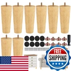 Turstin Pieces Furniture Legs 6 Inches Round Solid Wood Feet M8 New. Price: $45.88.