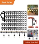 Rustproof Gutter Mount String Light Clips Pack 60 For Hassle-free Setup New. Price: $11.39.