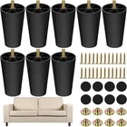 Turstin 16 Pack 4 Inch Plastic Furniture Legs With M8 T-nuts Screws Tapered S... New. Price: $45.09.
