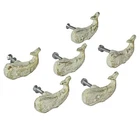 Zeckos Rustic White Cast Iron Whale Drawer Pulls - Set Of 6 Nautical Cabinet Kno New. Price: $30.80.