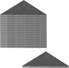 20 Pcs Steel Plate Gussets 3"X3"X1/8", Dark Gray New. Price: $31.70.