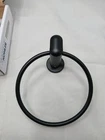 Kohler Kumin Towel Ring, Matte Black Open Box. Price: $22.49.
