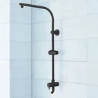 Retrofit Exposed Pipe Shower System - Matte Black Open. Price: $127.80.