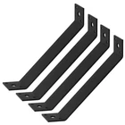 Fanmao Pack 7" X 45-DEGREE Angle Bracket, 11 Gauge 1-1/2", Black New. Price: $23.85.