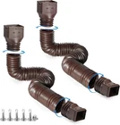 Plusgutter Brown 2-PACK Downspout Extensions Flexible, Drain #R049 Open. Price: $28.73.