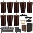 Ruisita 8 Pieces Furniture Couch Legs 4 Inch Round Solid Wood Sofa With ... New. Price: $33.18.