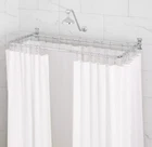 Signature Hardware D-shaped Solid Brass Shower Ring & Ceiling Support Chrome New. Price: $137.40.