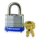 Master 7 Padlock, Keyed Different, Standard Shackle, Rectangular Steel New. Price: $10.19.