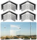 Lukloy Railing Glass To Clamp, Stainless Steel 4 Pieces 90 Brush New. Price: $82.99.