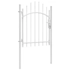 Vidaxl Woerden Steel Garden Gate 3.3X4.1 Ft White Powder Coated Lockable Fence New. Price: $131.11.
