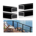 4 Pack 10FTX 2"X1" Aluminum Black Handrail With Self Drilling Screws Nylon En... New. Price: $356.06.